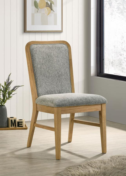 Croyden - Dining Side Chair (Set of 2) - Gray / Weathered Natural Chair Sets by Coaster Fine Furniture - Walls Furniture & Mattress