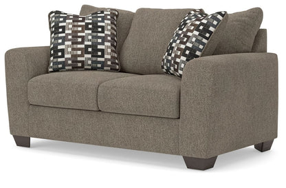 Triston - Peaks - Loveseat - Suede Stationary Loveseats by Benchcraft® - Walls Furniture & Mattress
