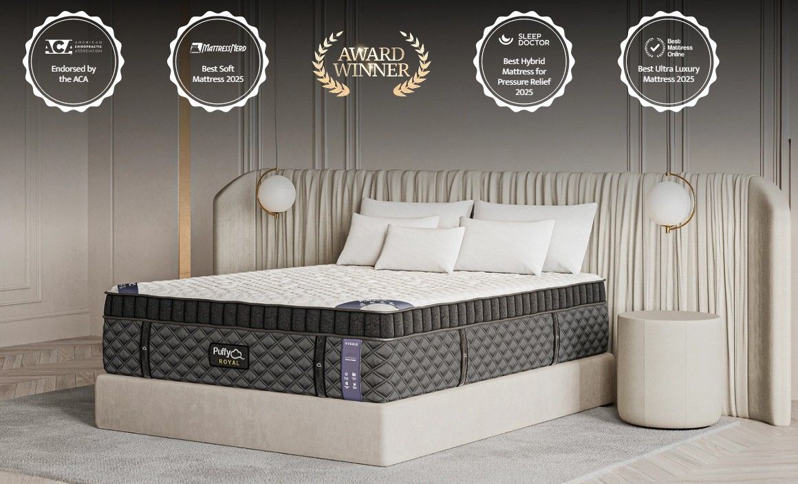 Puffy Royal Full Hybrid Mattress Hybrid Mattresses by Puffy - Walls Furniture & Mattress