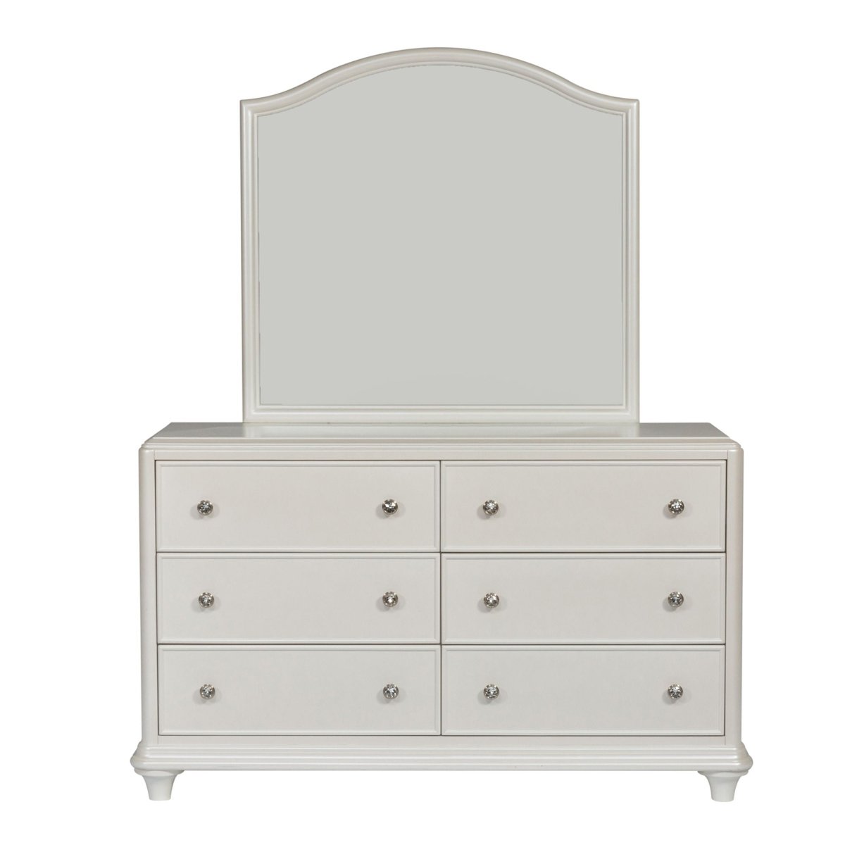 Stardust - Mirror - White Bedroom Mirrors by Liberty Furniture - Walls Furniture & Mattress