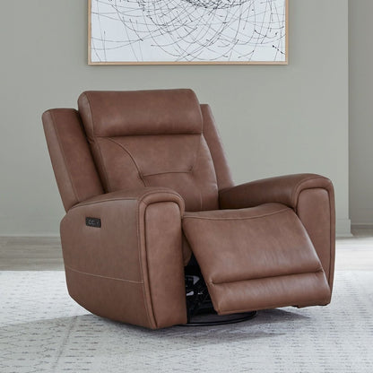 Beckham - Swivel Glider Recliner P2 - Brown Swivel Glider Chairs by Liberty Furniture - Walls Furniture & Mattress