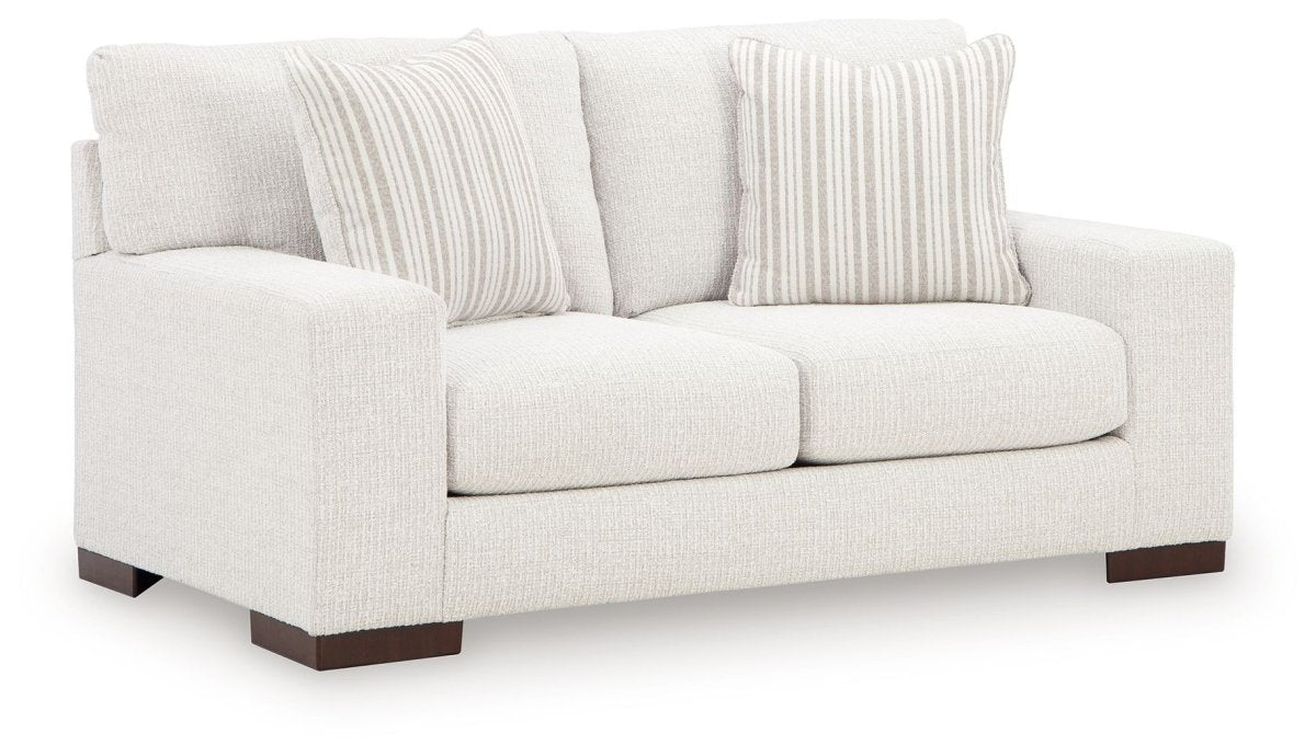 Hartside - Loveseat - Frosted Stationary Loveseats by Benchcraft® - Walls Furniture & Mattress