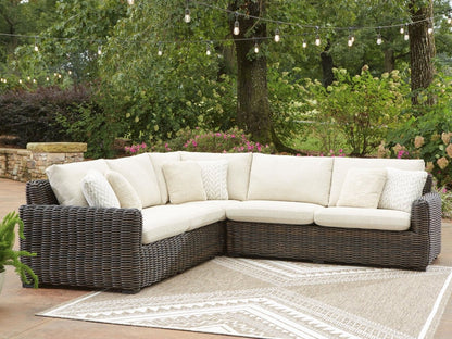 Kimora - Outdoor Sectional Stationary Sectionals by Signature Design by Ashley® - Walls Furniture & Mattress