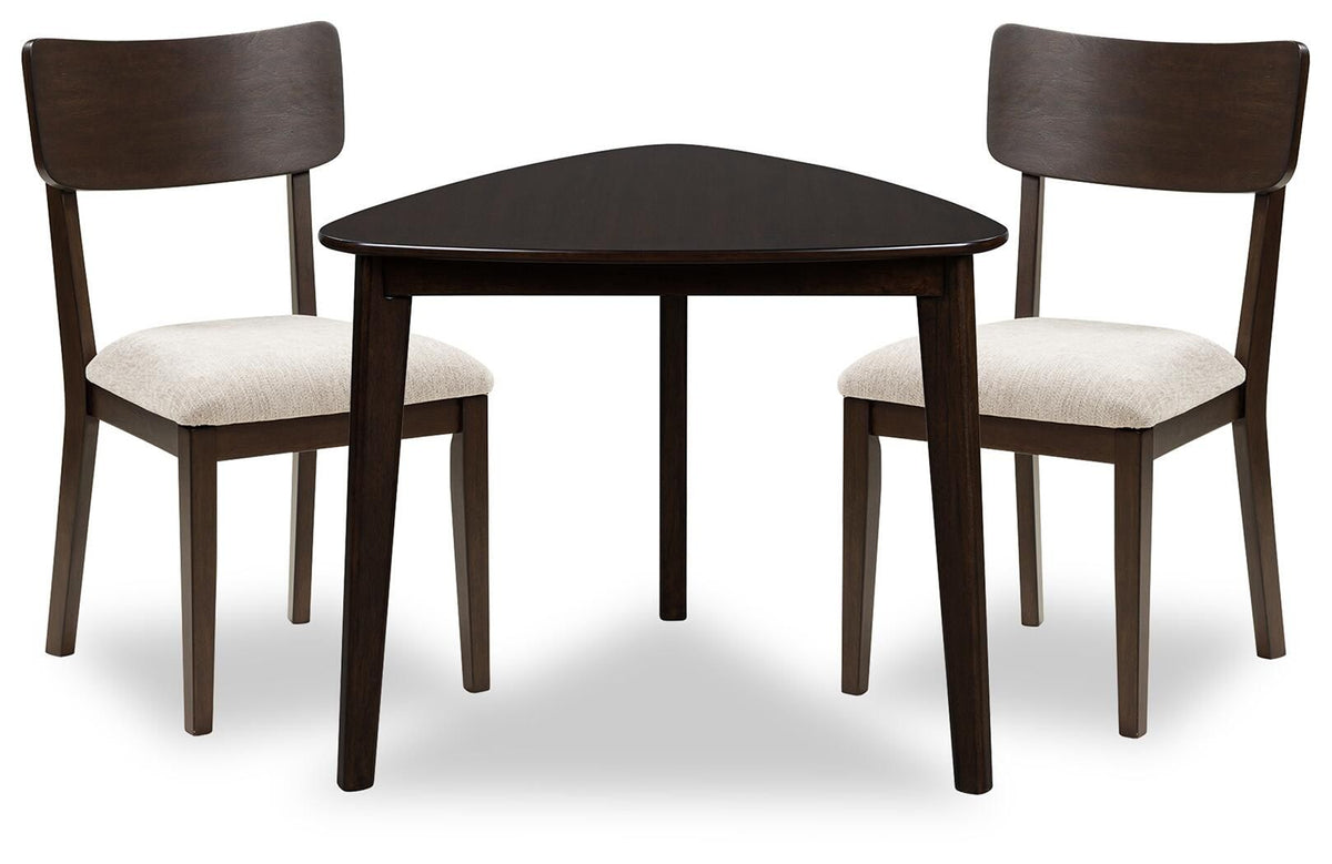 Shorbyn - 3 Pc. - Dining Table And 2 Chairs - Merlot