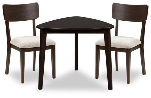 Shorbyn - 3 Pc. - Dining Table And 2 Chairs - Merlot 3 Piece Dining Room Sets by Signature Design by Ashley® - Walls Furniture & Mattress