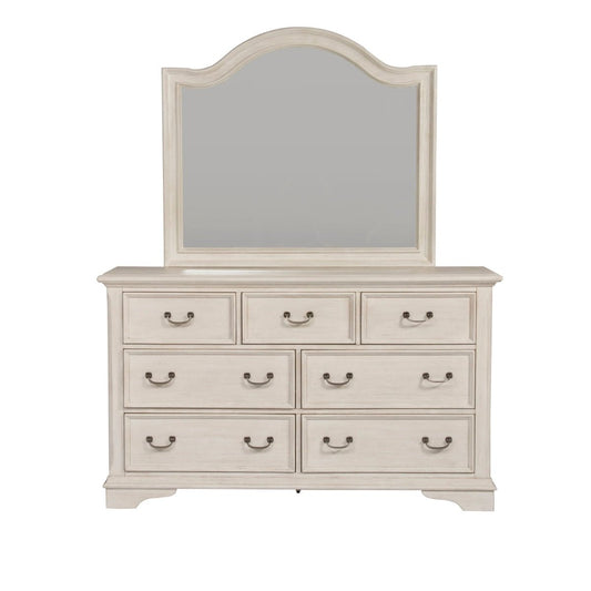 Bayside - Dresser & Mirror - White Dresser & Mirror by Liberty Furniture - Walls Furniture & Mattress