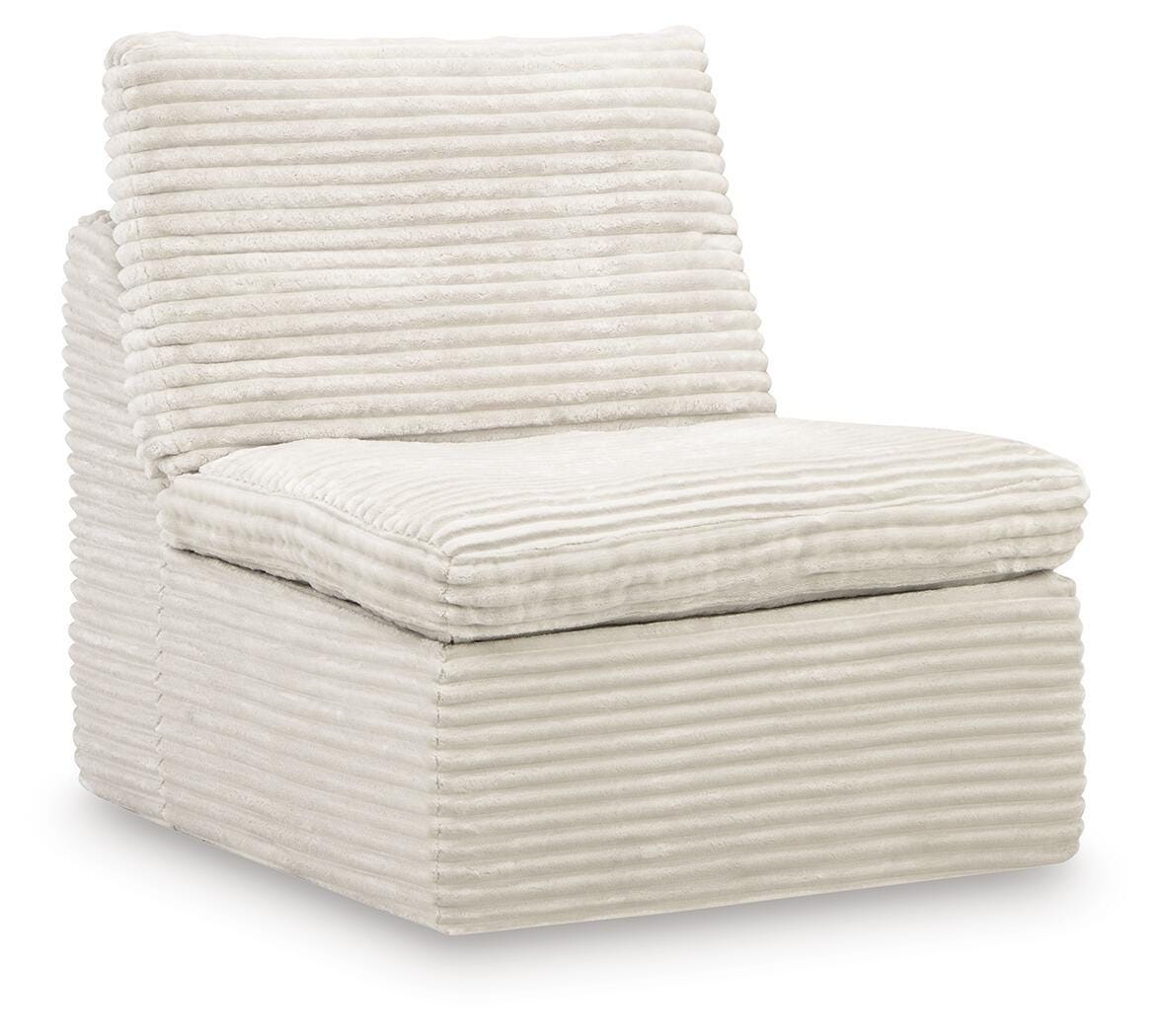Fannin - Armless Chair - Ivory Armless Chairs by Signature Design by Ashley® - Walls Furniture & Mattress