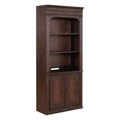 Provence Park - Bunching Bookcase - Chateau Brown Standard Bookcases by Liberty Furniture - Walls Furniture & Mattress