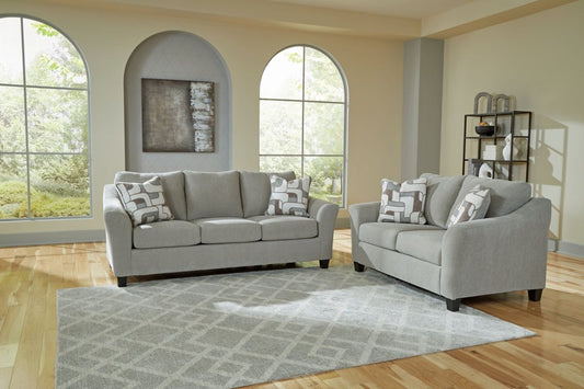 Willarae - Taupe - 2 Pc. - Sofa, Loveseat Stationary Sofas & Loveseats by Benchcraft® - Walls Furniture & Mattress