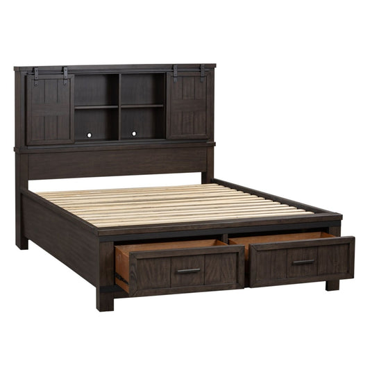Thornwood Hills - Bookcase Bed Storage Beds by Liberty Furniture - Walls Furniture & Mattress