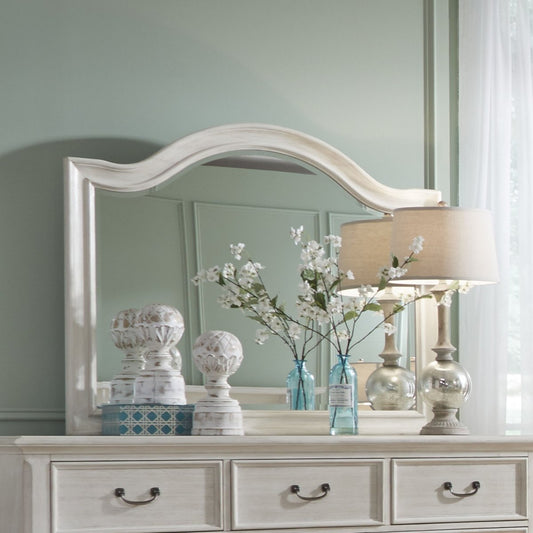 Bayside - Arched Mirror - White Arched Mirrors by Liberty Furniture - Walls Furniture & Mattress