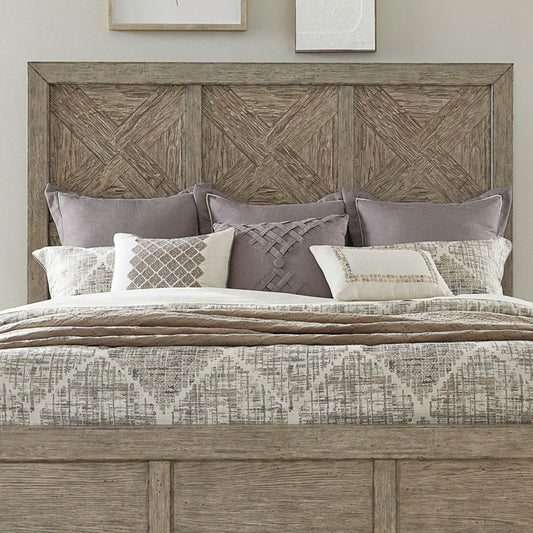 Skyview Lodge - King Panel Headboard - Cobblestone Panel Headboards by Liberty Furniture - Walls Furniture & Mattress