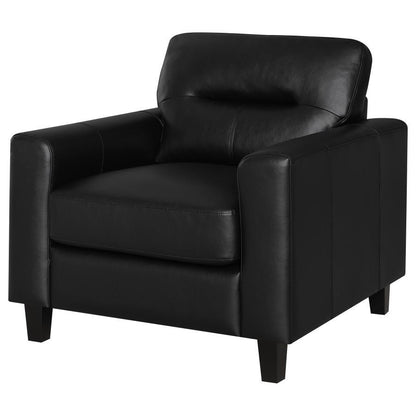Scotland - Faux Leather Upholstered Track Arm Chair Arm Chairs by Coaster Fine Furniture - Walls Furniture & Mattress