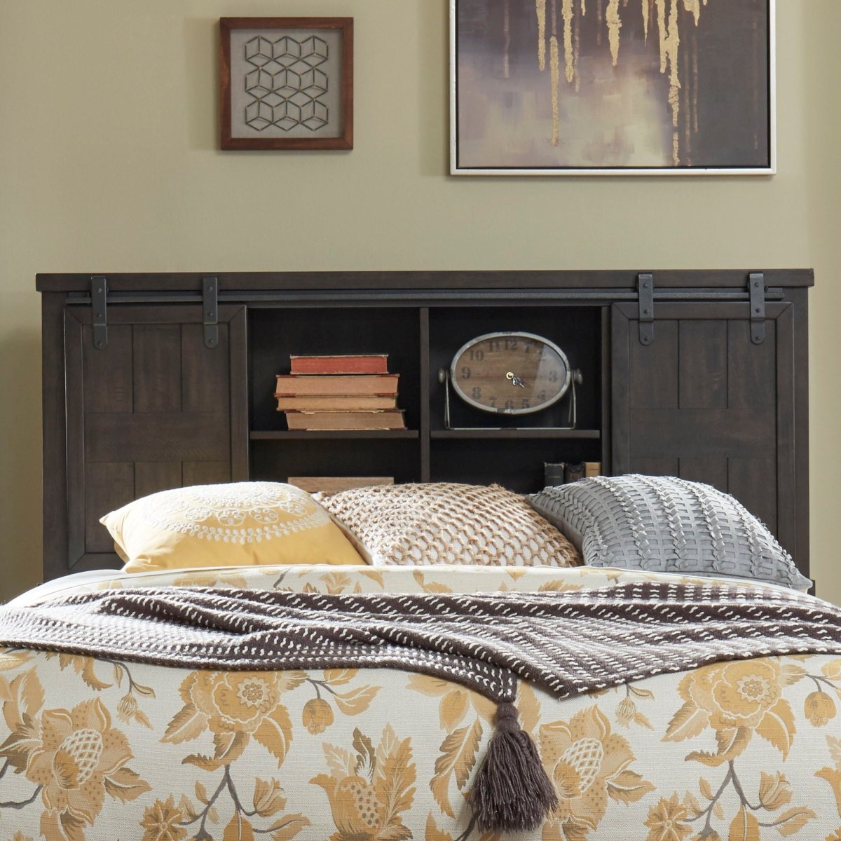 Thornwood Hills - Headboard Bookcase Headboards by Liberty Furniture - Walls Furniture & Mattress