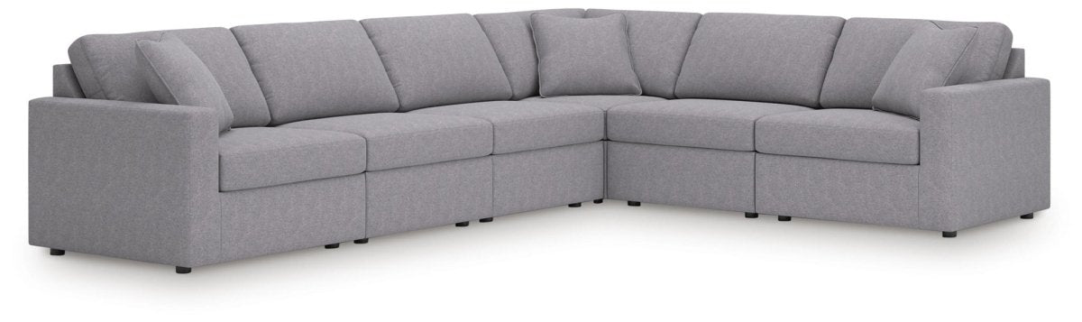 Modmax - Sectional - Granite Stationary Sectionals by Signature Design by Ashley® - Walls Furniture & Mattress