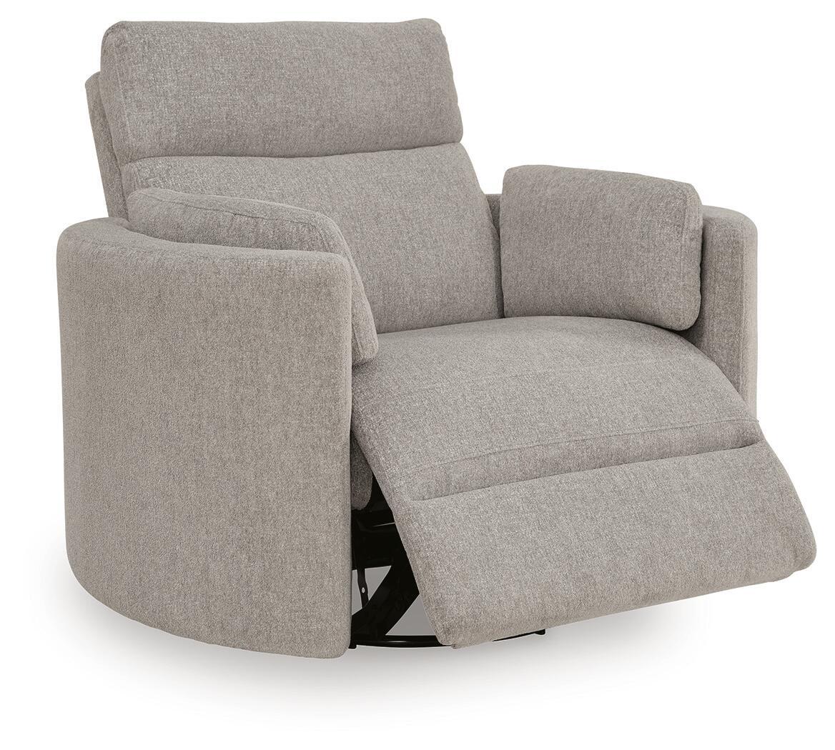 ModMax Luxe - Swivel Glider Power Recliner - Flint Swivel Glider Chairs by Benchcraft® - Walls Furniture & Mattress
