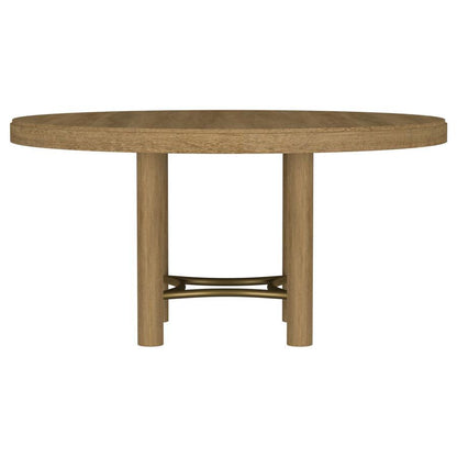 Arini - 60" Round Wood Dining Room Table - Sand Wash Dining Tables by Coaster Fine Furniture - Walls Furniture & Mattress