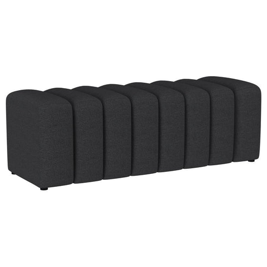 Summer - Fabric Upholstered Tufted Accent Bench Upholstered Benches by Coaster Fine Furniture - Walls Furniture & Mattress
