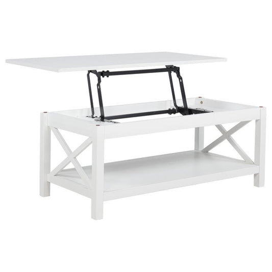 Skyview - 44" Rectangular Lift Top Coffee Table - White Coffee Tables by Coaster Fine Furniture - Walls Furniture & Mattress