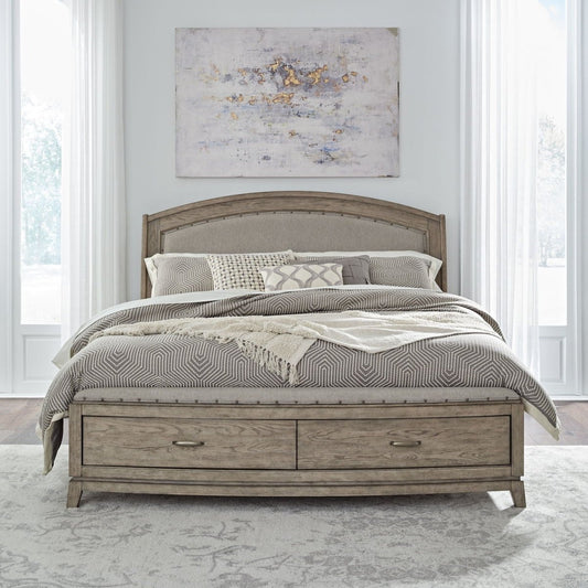 Avalon - Upholstered Storage Bed Storage Beds by Liberty Furniture - Walls Furniture & Mattress