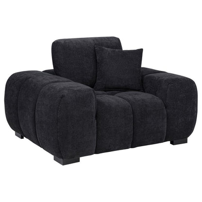 Octavia - Fabric Upholstered Track Arm Accent Chair Arm Chairs by Coaster Fine Furniture - Walls Furniture & Mattress