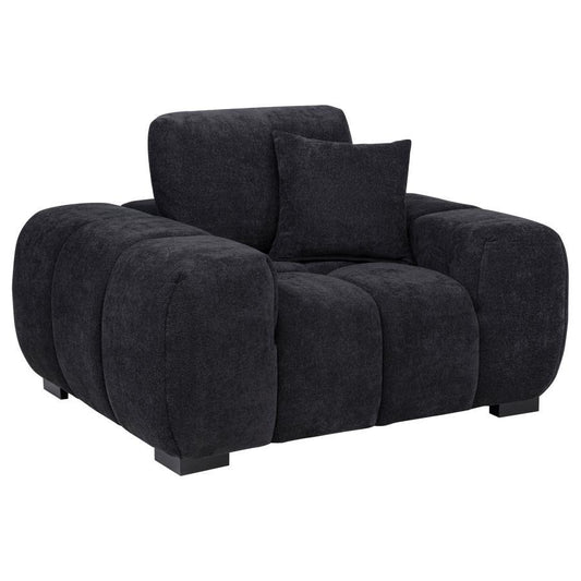 Octavia - Fabric Upholstered Track Arm Accent Chair Arm Chairs by Coaster Fine Furniture - Walls Furniture & Mattress