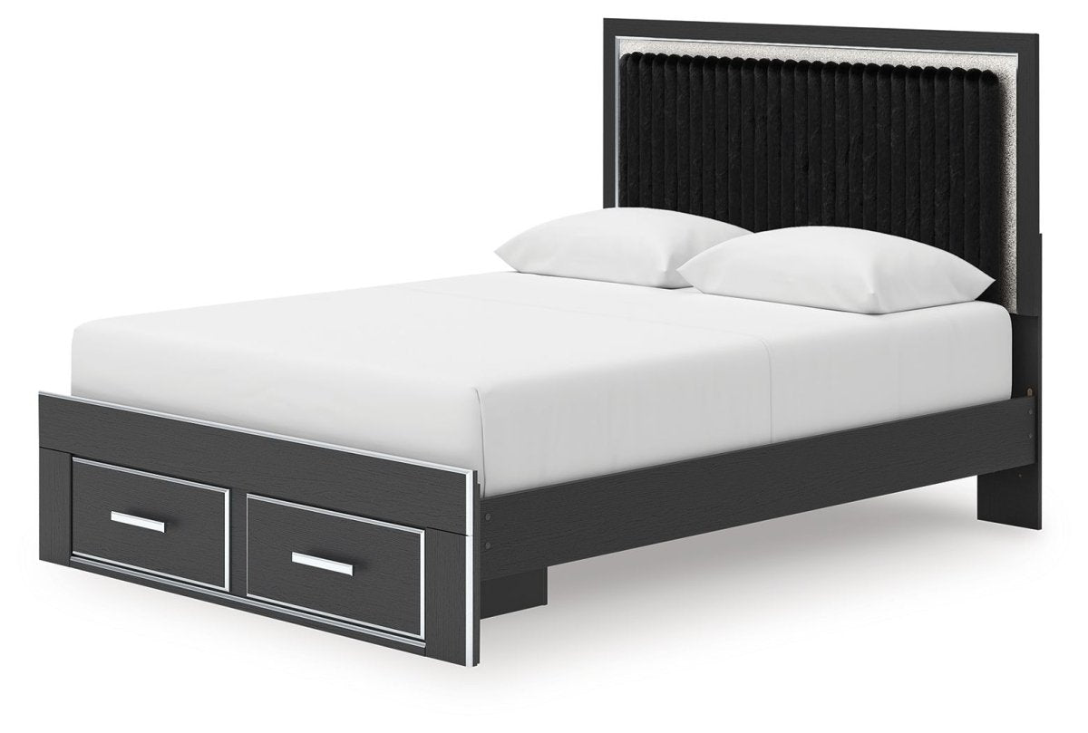 Zuraleus - Upholstered Panel Platform Storage Bed Storage Beds by Signature Design by Ashley® - Walls Furniture & Mattress