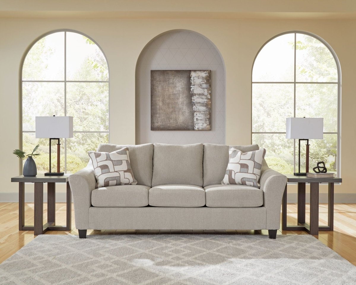 Willarae - 2 Pc. - Sofa, Loveseat - Taupe Stationary Sofas & Loveseats by Benchcraft® - Walls Furniture & Mattress