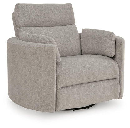 ModMax Luxe - Swivel Glider Power Recliner - Flint Swivel Glider Chairs by Benchcraft® - Walls Furniture & Mattress