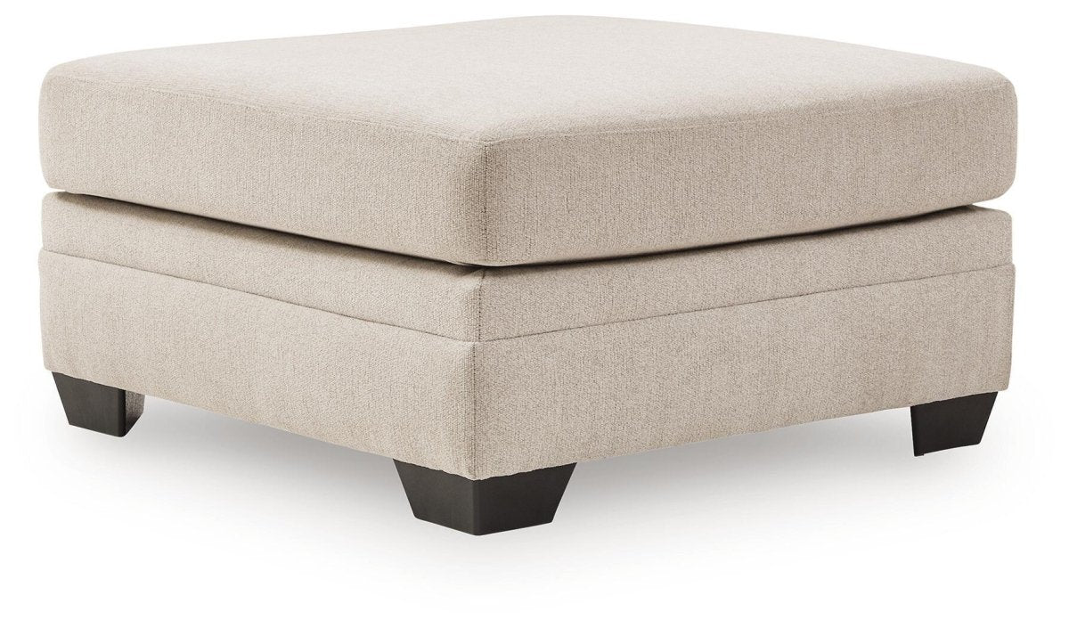 Mandi Point - Oversized Accent Ottoman - Marble Accent Ottomans by Benchcraft® - Walls Furniture & Mattress