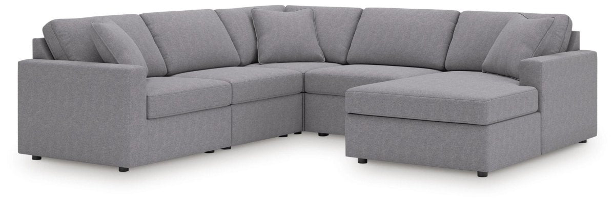 Modmax - Sectional - Granite Stationary Sectionals by Signature Design by Ashley® - Walls Furniture & Mattress
