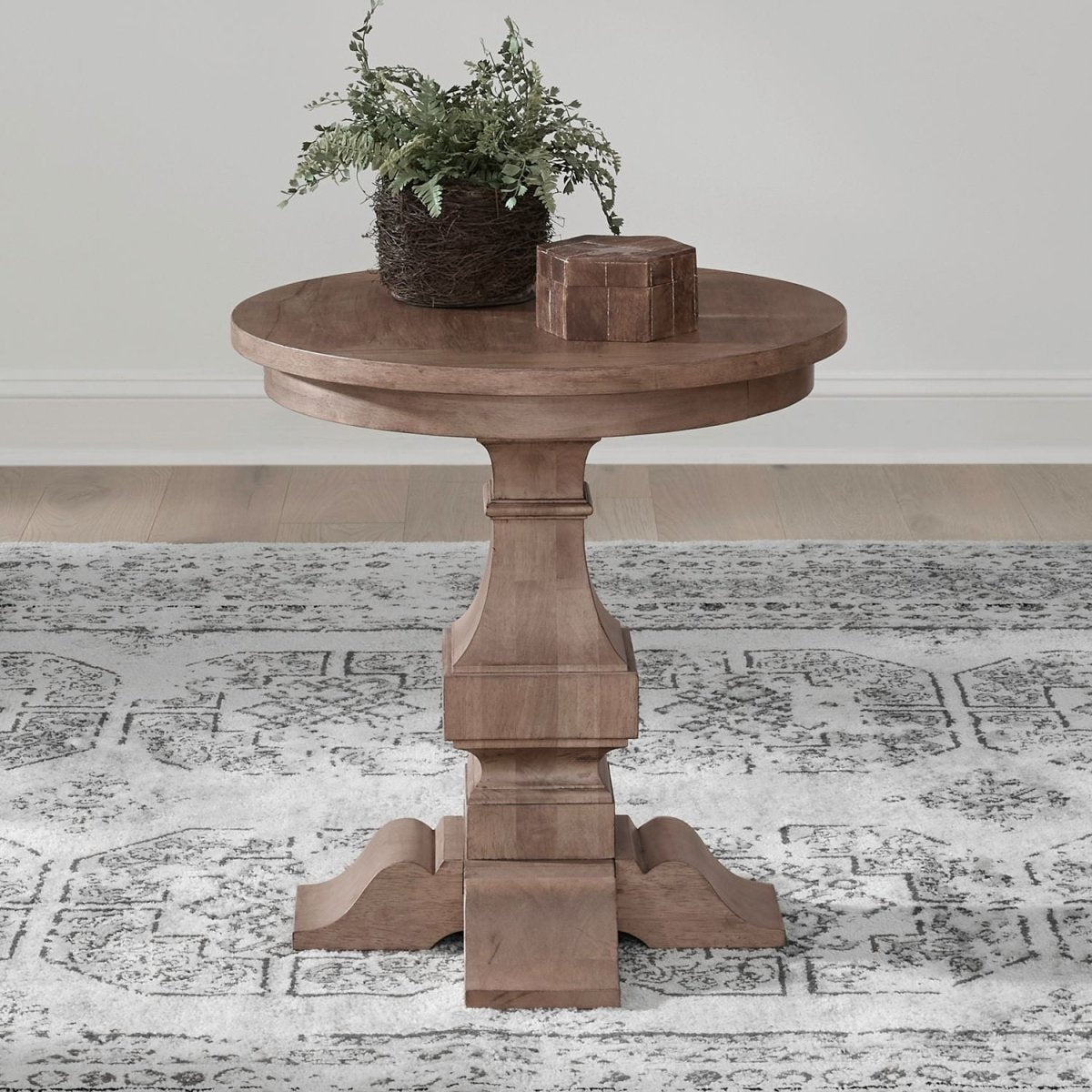 Haven Hills - Round End Table - Camel Beige End Tables by Liberty Furniture - Walls Furniture & Mattress