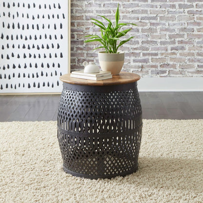 Shadow View - Accent End Table - Black End Tables by Liberty Furniture - Walls Furniture & Mattress