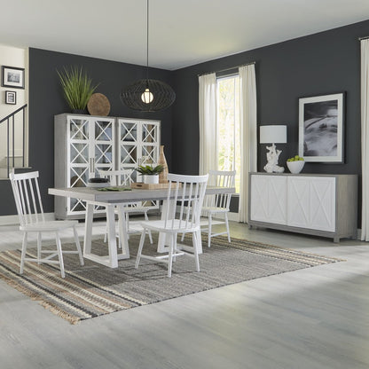 Palmetto Heights - Optional Double Pedestal Table Set 5 Piece Dining Room Sets by Liberty Furniture - Walls Furniture & Mattress