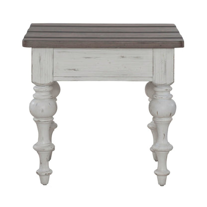 River Place - End Table - White End Tables by Liberty Furniture - Walls Furniture & Mattress