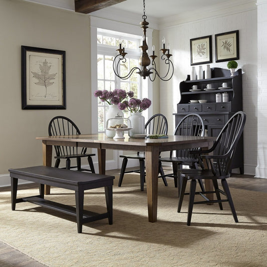 Hearthstone Ridge - Rectangular Table Set 5 Piece Dining Room Sets by Liberty Furniture - Walls Furniture & Mattress