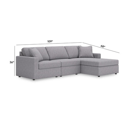 Modmax - 3 Piece Sectional Stationary Sectionals by Signature Design by Ashley® - Walls Furniture & Mattress