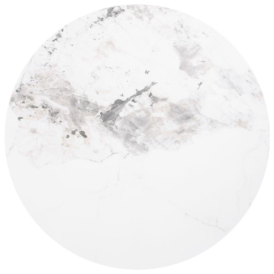 Rowena - Round Sintered Stone Table End Tables by Coaster Fine Furniture - Walls Furniture & Mattress