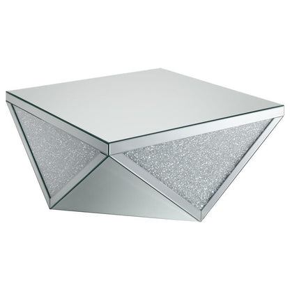 Amore - Square Mirrored Acrylic Crystal Table End Tables by CoasterElevations - Walls Furniture & Mattress