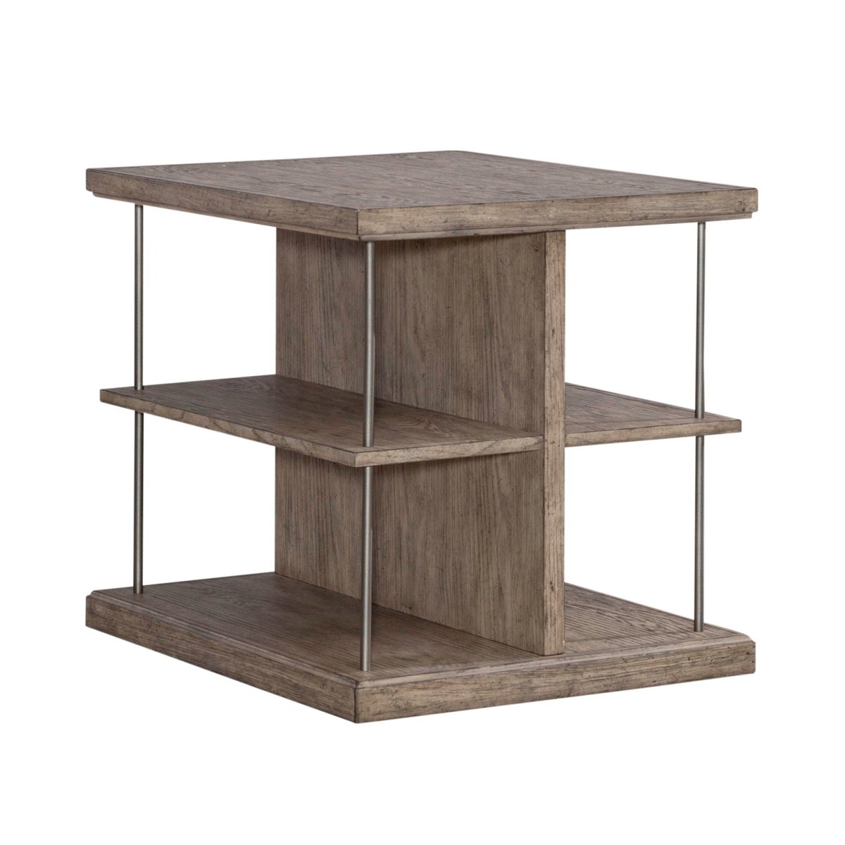City Scape - End Table - Burnished Beige End Tables by Liberty Furniture - Walls Furniture & Mattress