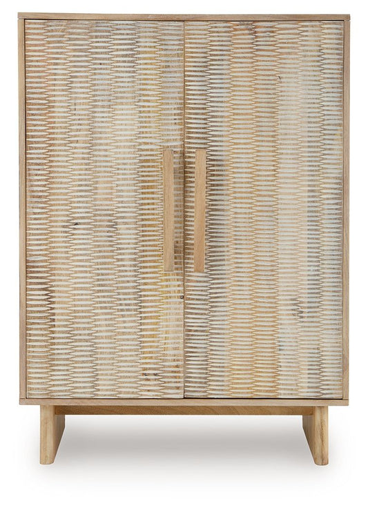 Dallinbury - Natural / White Wash - Accent Cabinet Accent Cabinets by Signature Design by Ashley® - Walls Furniture & Mattress