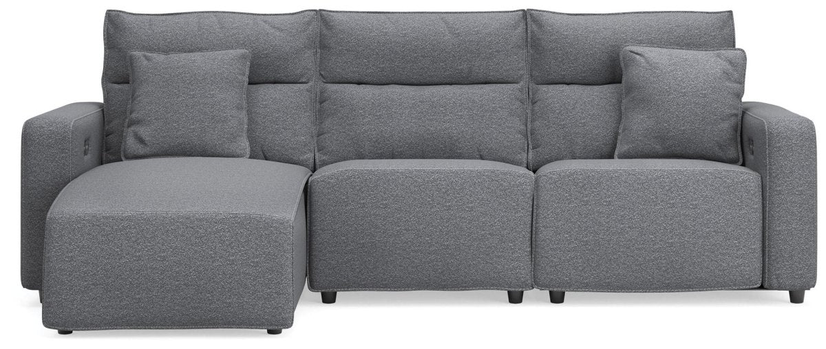 Modmax II - Reclining Sectional - Salt And Pepper Reclining Sectionals by Signature Design by Ashley® - Walls Furniture & Mattress