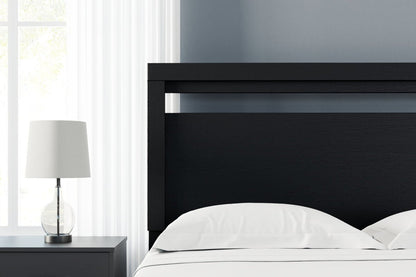 Finch - Queen Panel Headboard - Black Panel Headboards by Signature Design by Ashley® - Walls Furniture & Mattress