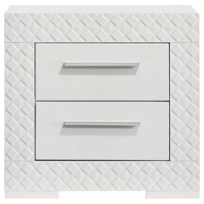 Ives - 2 - Drawer Nightstand Bedside Table Accent Nightstands by Coaster Fine Furniture - Walls Furniture & Mattress