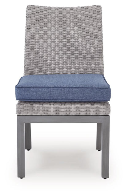 Half Moon Beach - Side Chair With Cushion (Set of 2) - Blue / Gray Chair Sets by Signature Design by Ashley® - Walls Furniture & Mattress