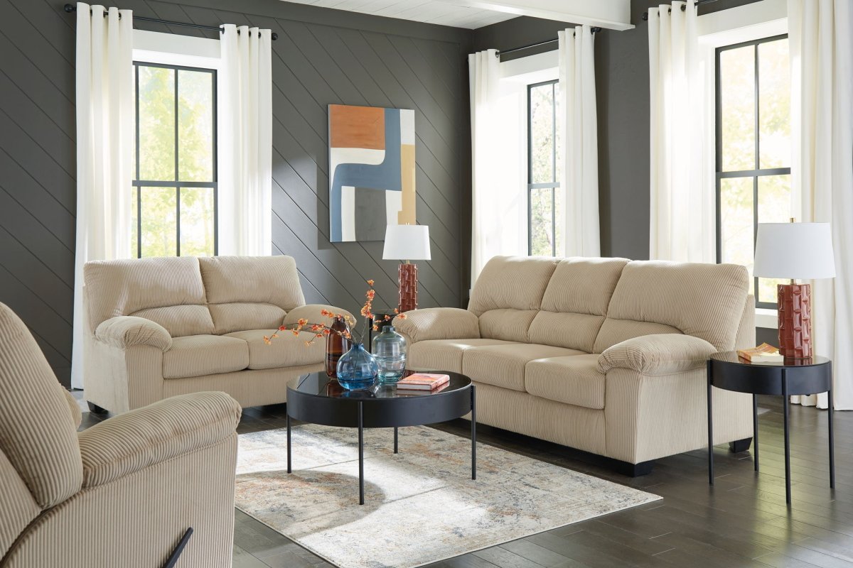 SimpleJoy - Living Room Set Stationary Sofas & Loveseats by Signature Design by Ashley® - Walls Furniture & Mattress