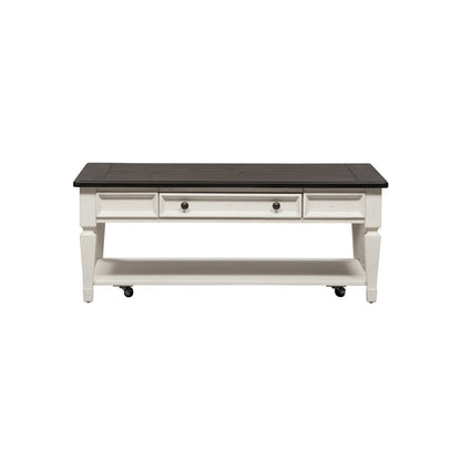 Allyson Park - Rectangular Cocktail Table - White Cocktail Tables by Liberty Furniture - Walls Furniture & Mattress
