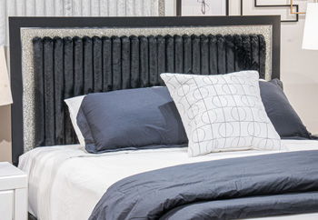 Zuraleus - Black - Queen Upholstered Panel Headboard Panel Headboards by Signature Design by Ashley® - Walls Furniture & Mattress
