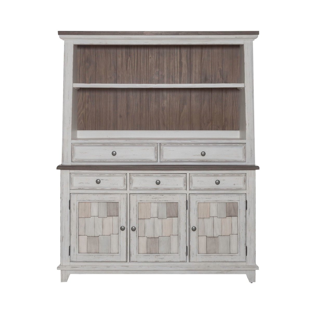 River Place - Server & Hutch - White Hutches & Buffets by Liberty Furniture - Walls Furniture & Mattress