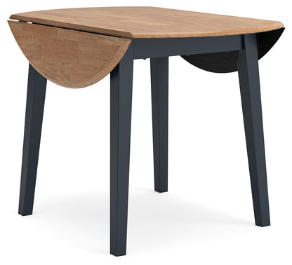 Gesthaven - Round Dining Room Drop Leaf Table Set 5 Piece Dining Room Sets by Signature Design by Ashley® - Walls Furniture & Mattress